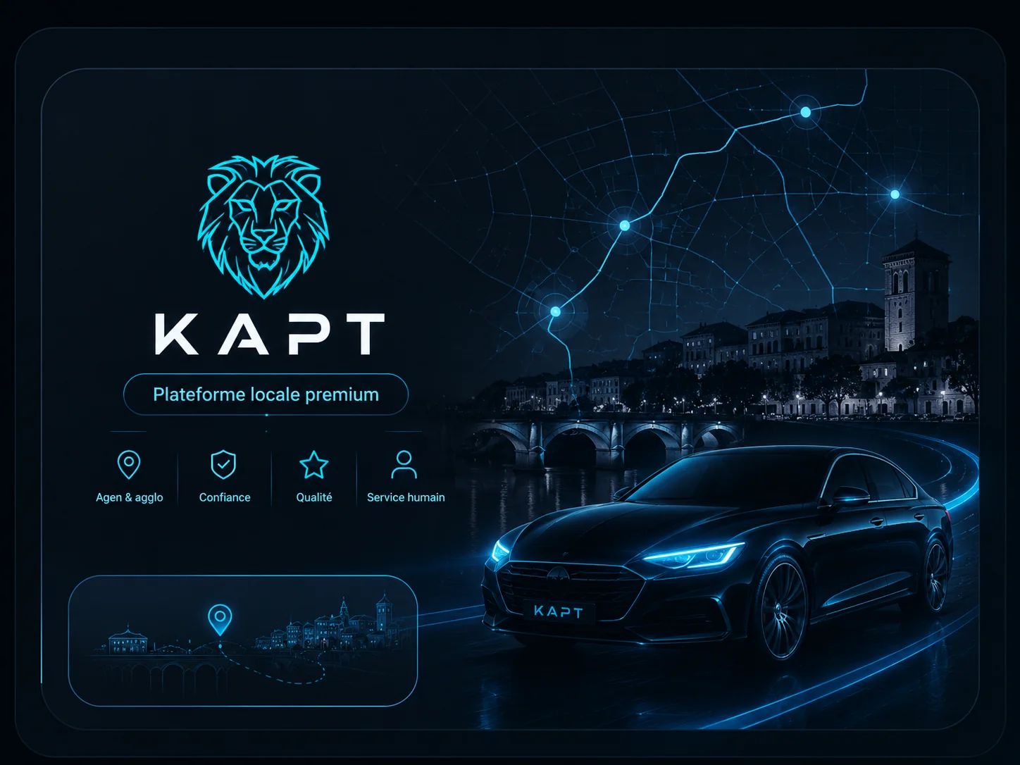 Application VTC locale à Agen