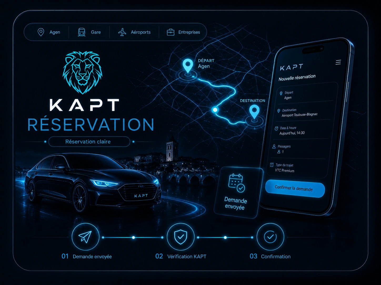 Réservation VTC KAPT